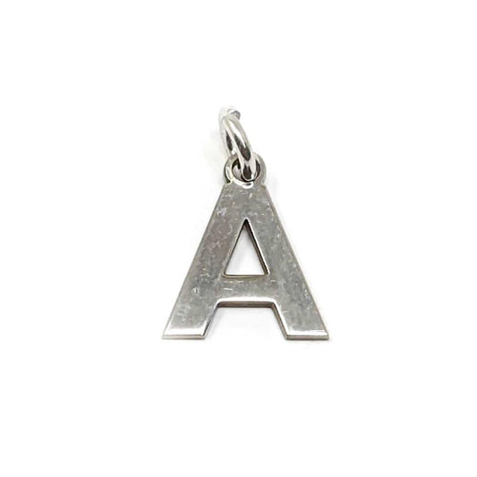 Pendenti Lettere in argento rodiato bianco lucido