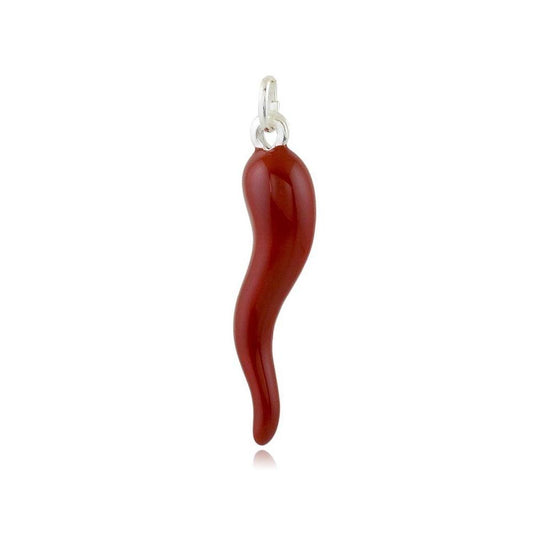 peperoncino in argento 925 smaltato rosso